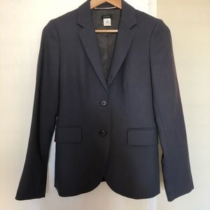 New J Crew Grey Japanese Wool Suit Jacket Blazer 0
